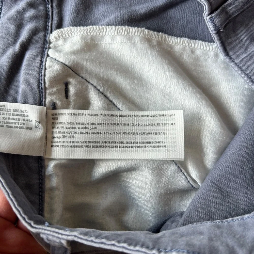 Hollister Ultra High Rise Dad Cargo Pants Womens Size 15R/14R W32 Gray Stretch